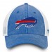 Men's Buffalo Bills NFL Pro Line by Fanatics Branded Royal/White Timeless Fundamental Adjustable Trucker Hat 2855146